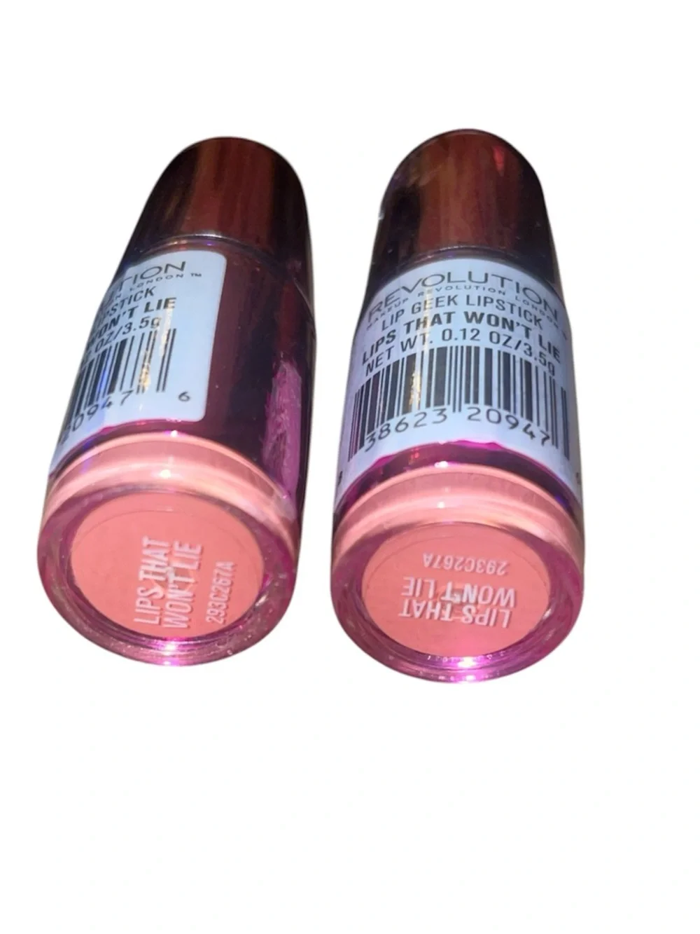 Makeup Revolution Lip Geek - Lips That Won't Lie Lipstick - bundle of 2